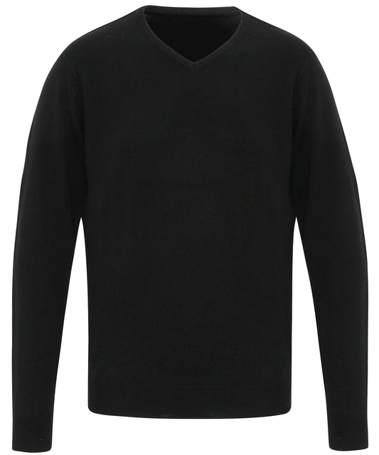 Product image for 'Essential' acrylic v-neck sweater