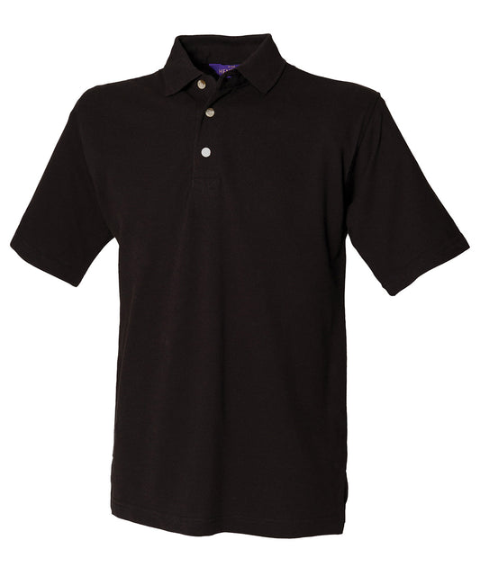 Product image for Classic cotton piqué polo with stand-up collar