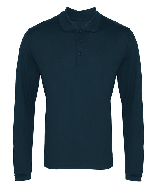 Product image for Long sleeve Coolchecker® piqué polo