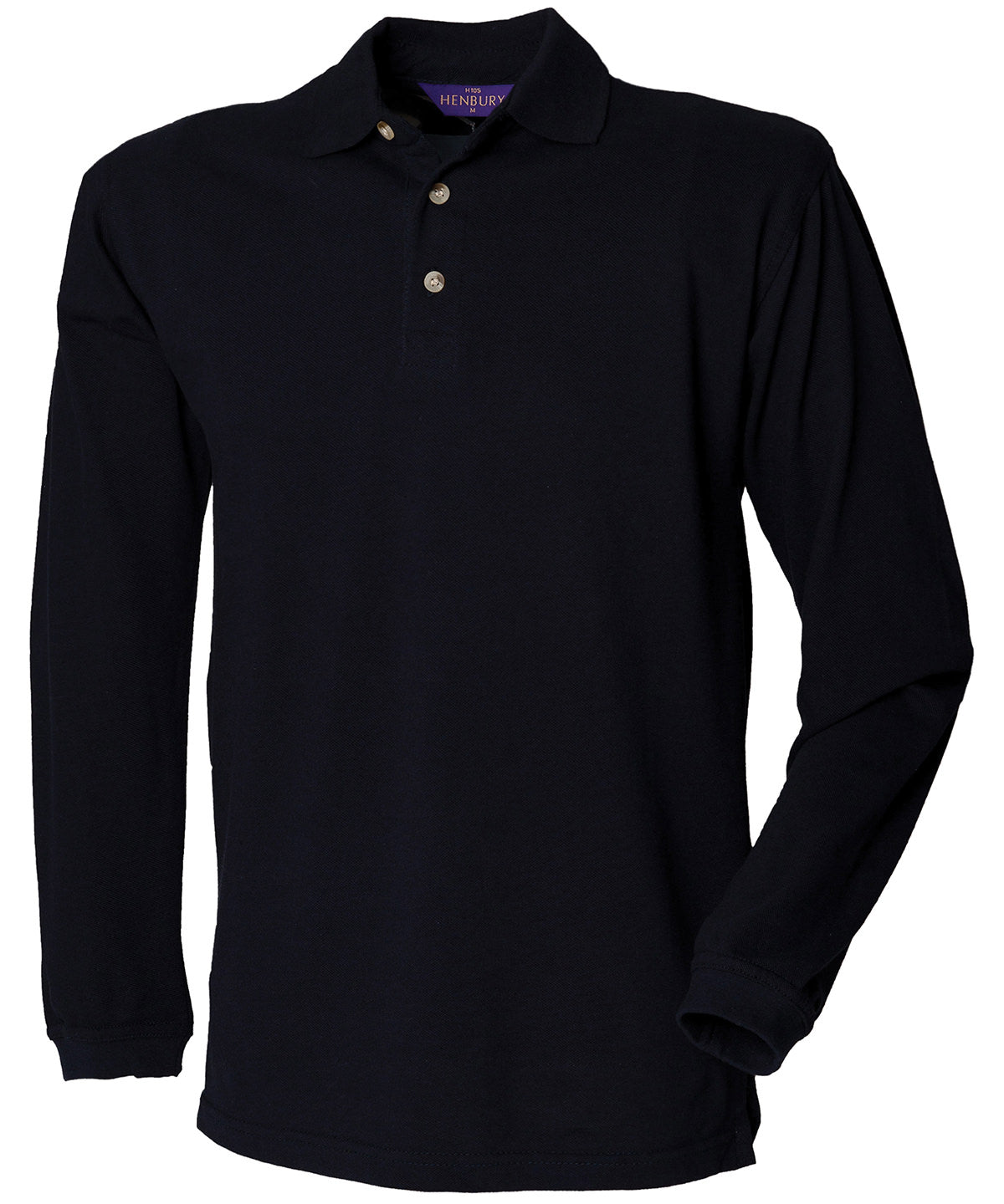 Product image for Long sleeve cotton polo shirt