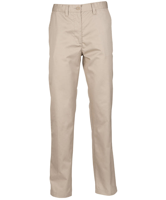 Product image for Women's 65/35 flat fronted chino trousers