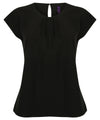 Product image for Women's pleat front short sleeve blouse